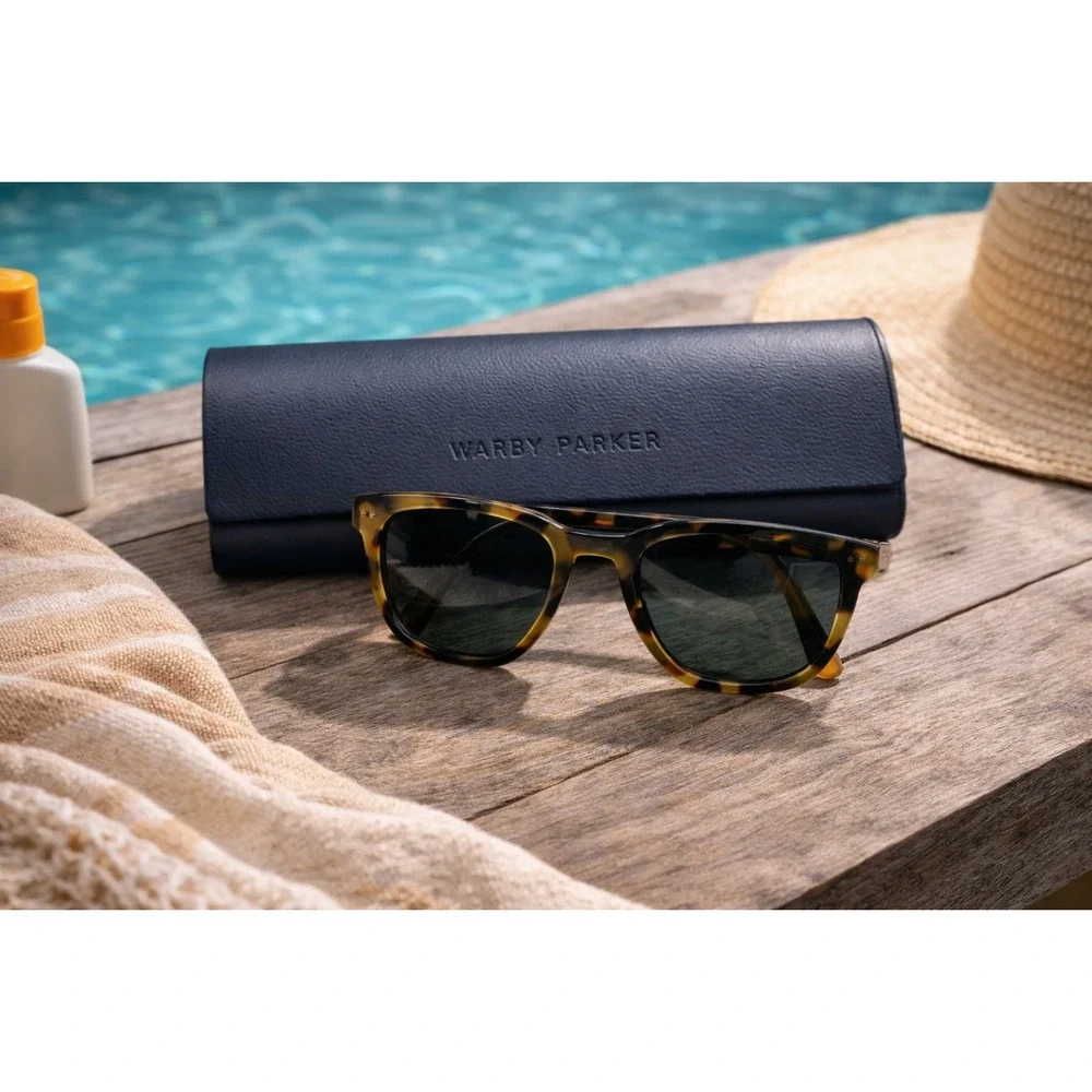 Warby Parker Toni Frames ONLY Tortoise Shell Brown Cat Eye‎ Frames W 266 Case